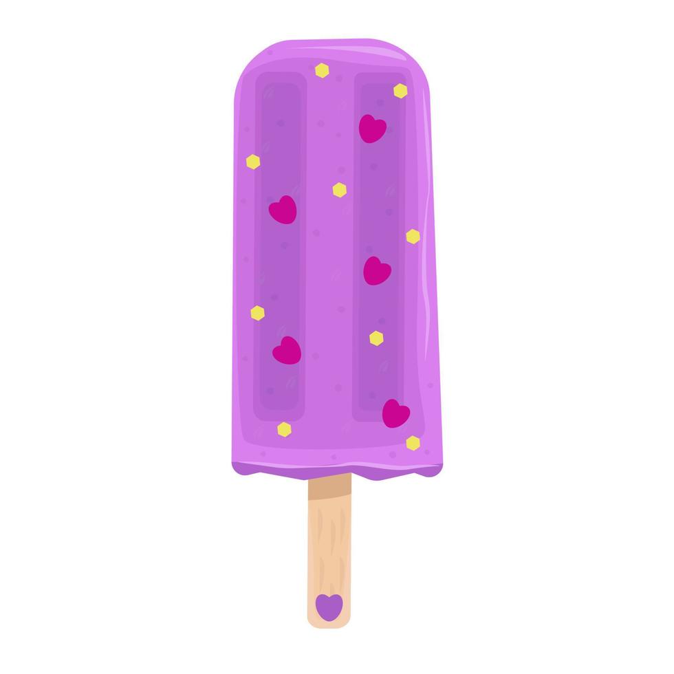 appetitoso gelato alla violetta vettore