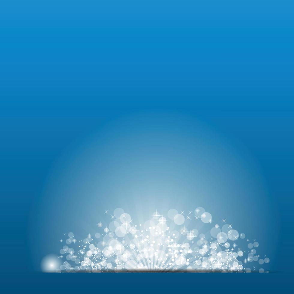 illustrazione vettoriale sole su sfondo blu.