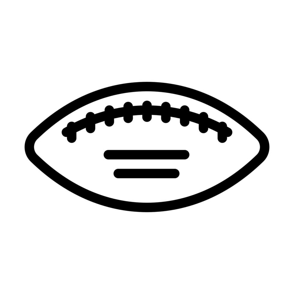 illustrazione vettoriale dell'icona della linea di accessori per il gioco del calcio con la palla