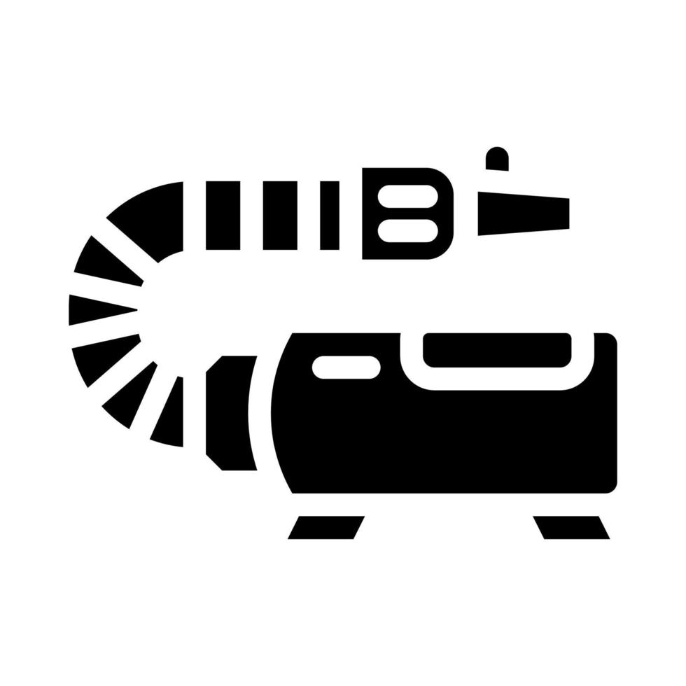 icona del glifo del toelettatore a vuoto illustrazione vettoriale piatta