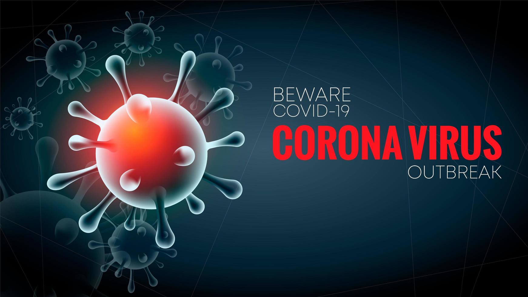 corona virus 2020 vettore