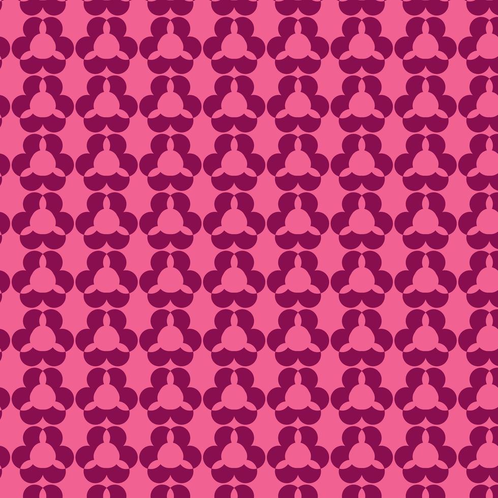 modello di forme geometriche ad incastro rosa brillante vettore