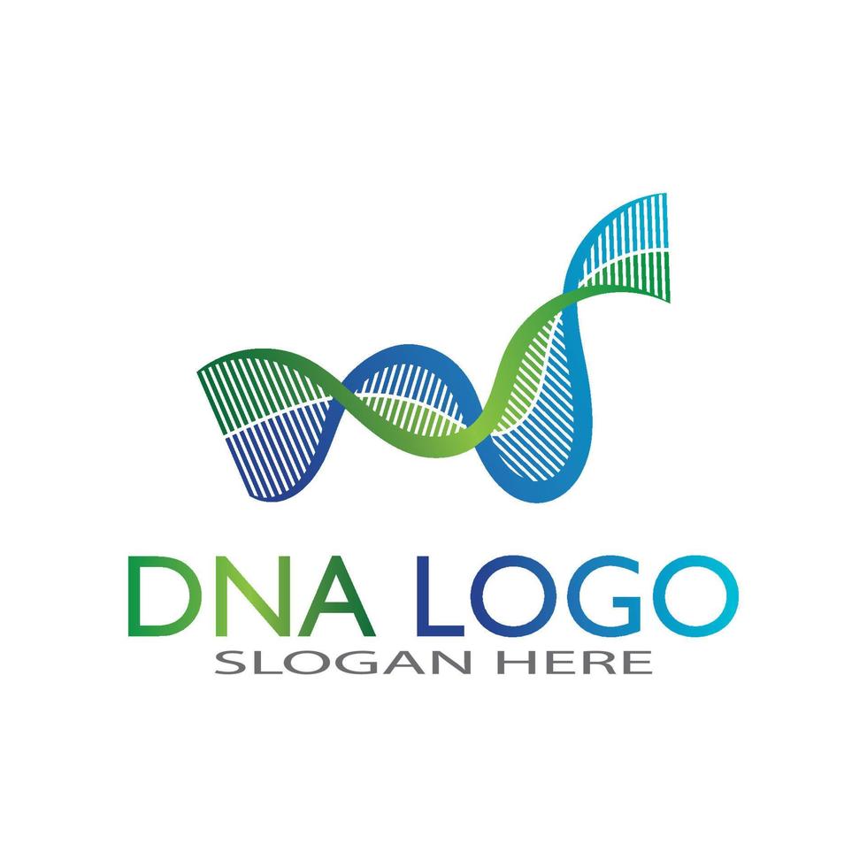 dna vector logo design template.modern medical logotype.laboratorio scienza icona simbolo.colorato farmacologia segno-vettore