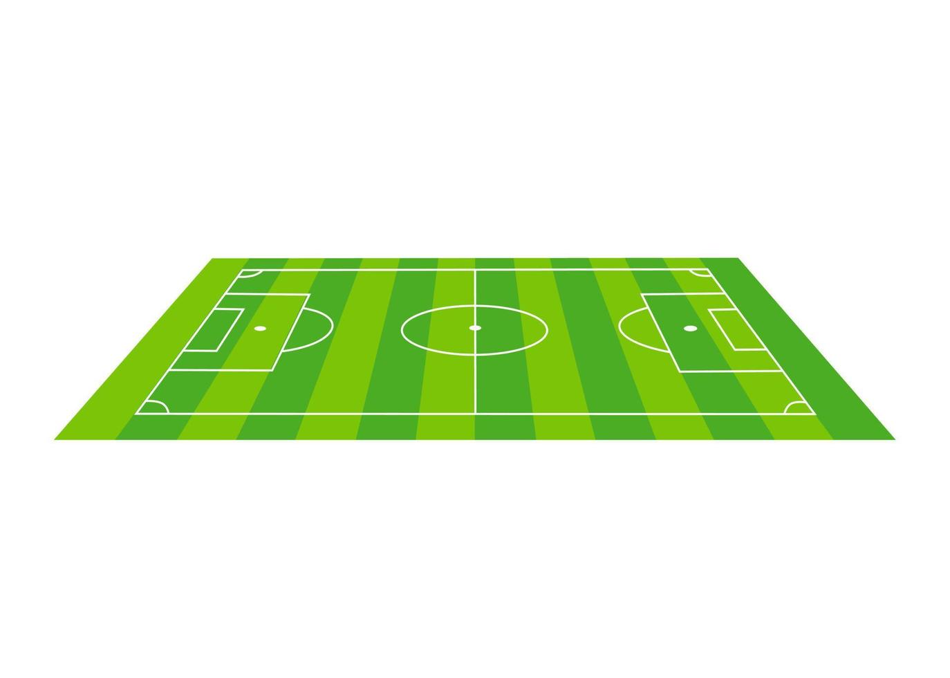 disegno dell'illustrazione della forma del campo di calcio vettore