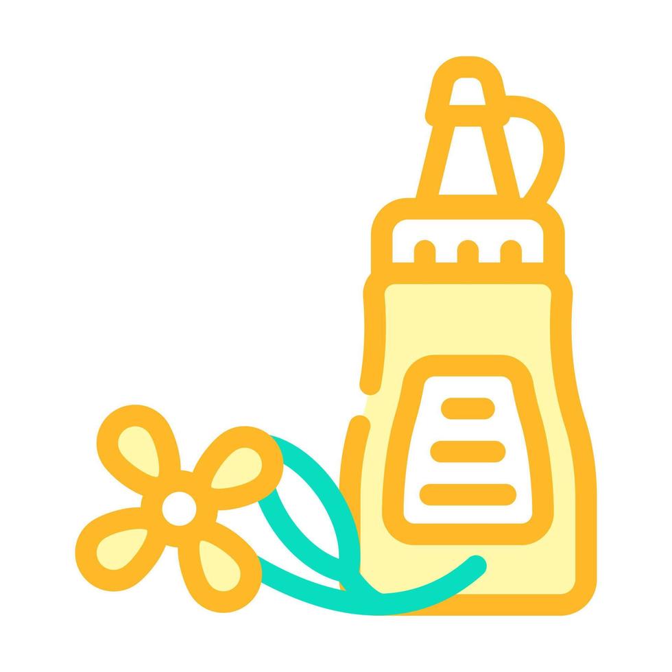 illustrazione vettoriale dell'icona del colore del condimento della senape
