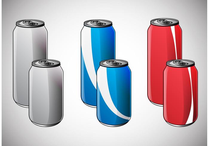 Vettori di Mockup di Soda Can