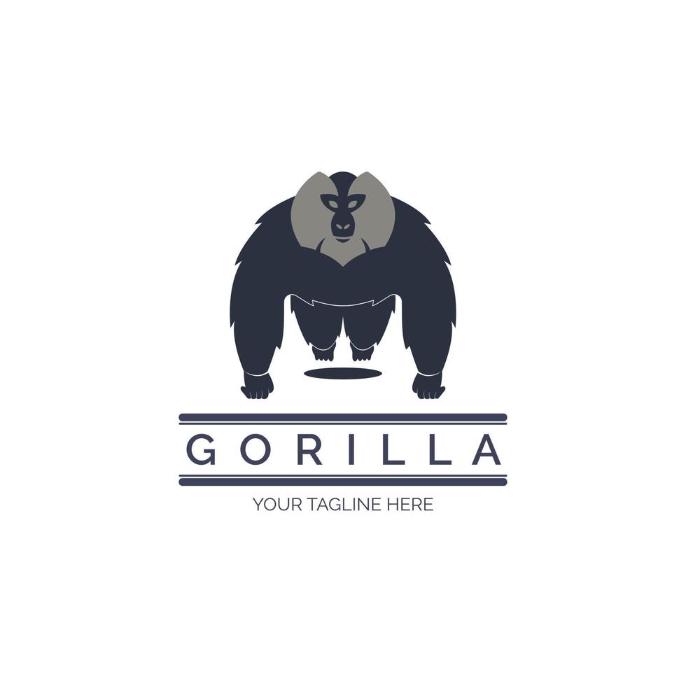 design del modello logo gorilla power per marchio o azienda e altro vettore
