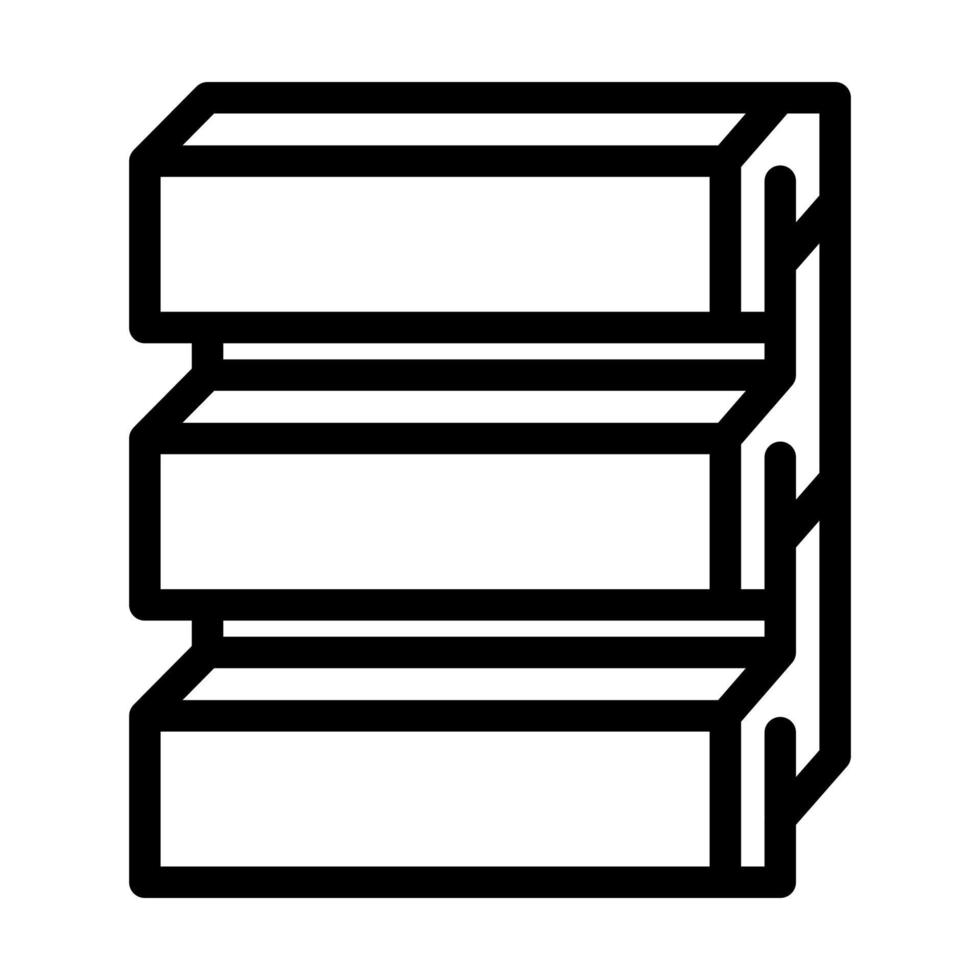 illustrazione vettoriale dell'icona della linea del materiale da costruzione del raccordo