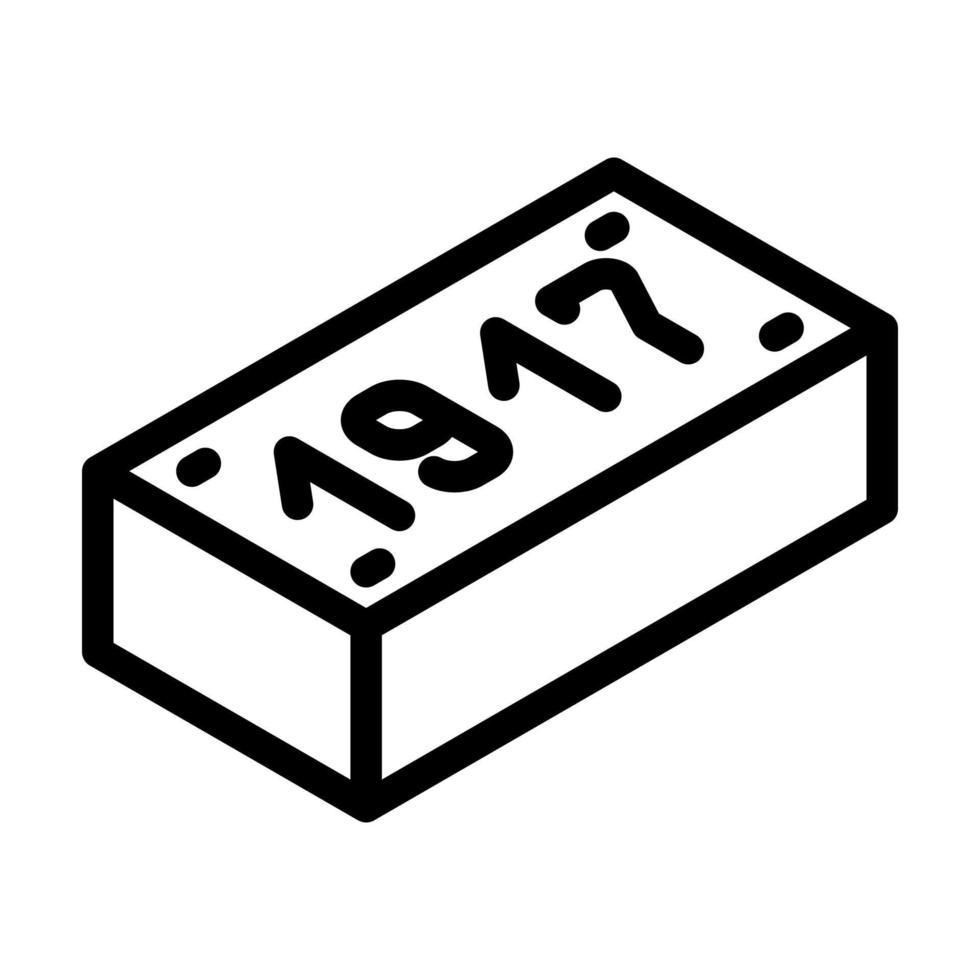 illustrazione vettoriale dell'icona della vecchia linea di mattoni