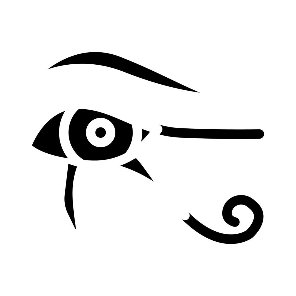 mitologia dell'egitto icona glifo illustrazione vettoriale