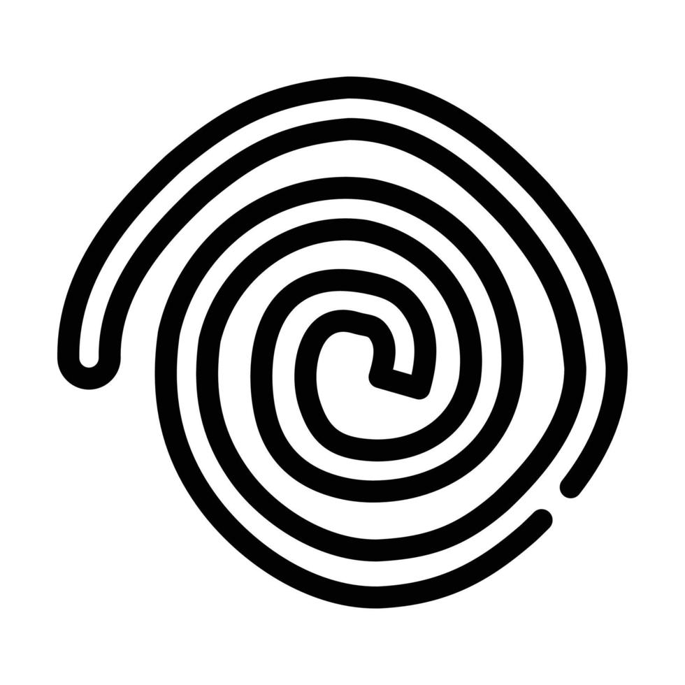 illustrazione di simbolo di vettore dell'icona della linea di frutta in pelle