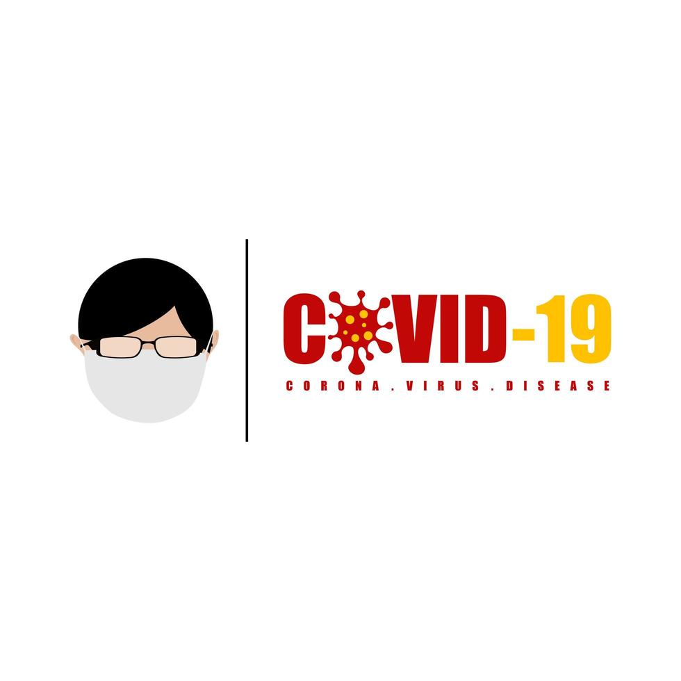 covid-19 corona font virus font style vettore