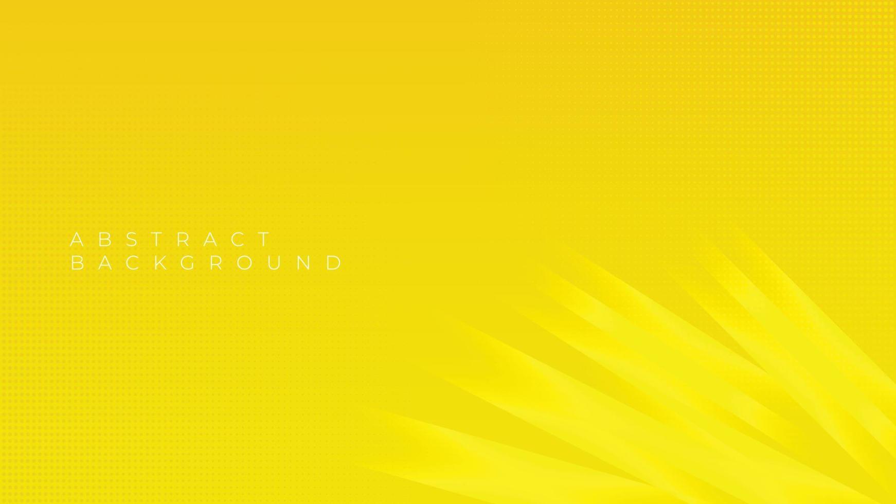 sfondo giallo futuristico astratto con punti di semitono. design dinamico dell'elemento geometrico strutturato. illustrazione vettoriale