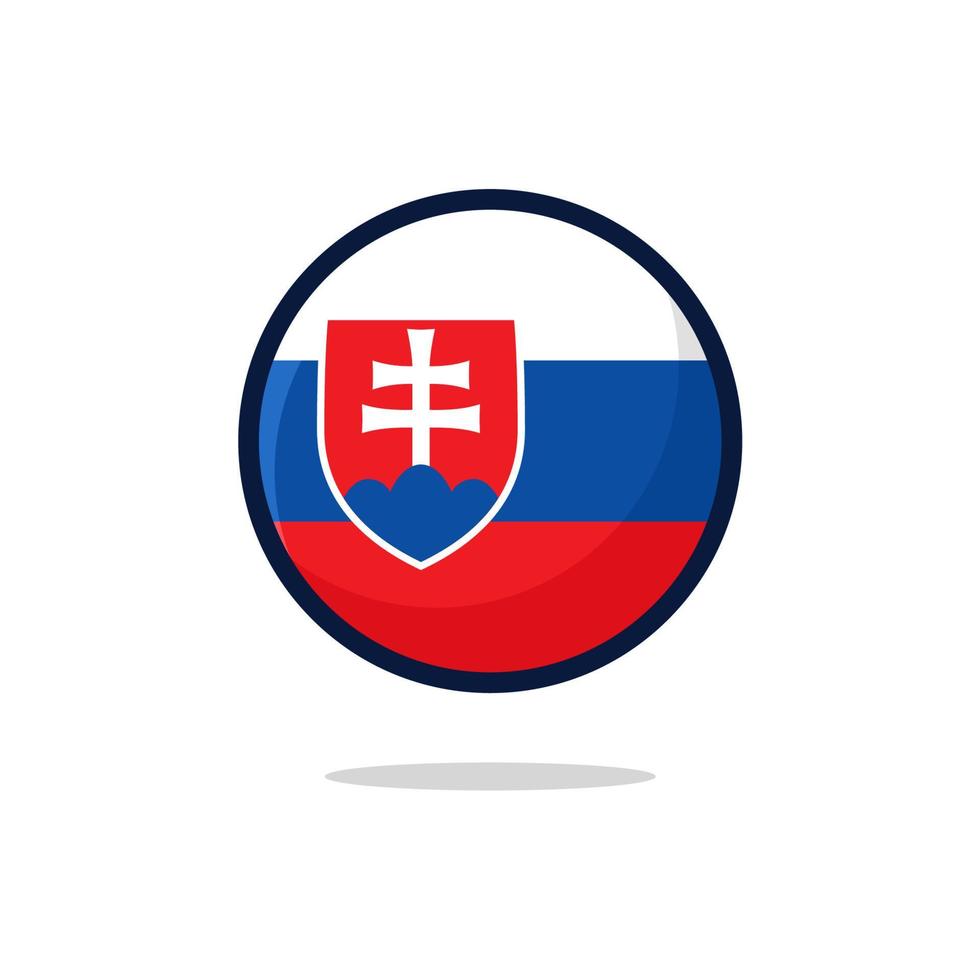 icona della bandiera della slovacchia vettore