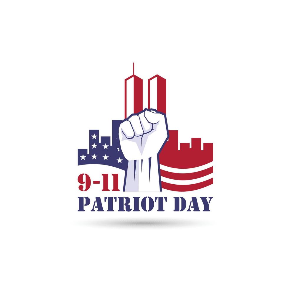 giorno del patriota. logo del giorno del patriota. illustrazione di disegno vettoriale del giorno del patriota. memoriale del giorno del patriota.
