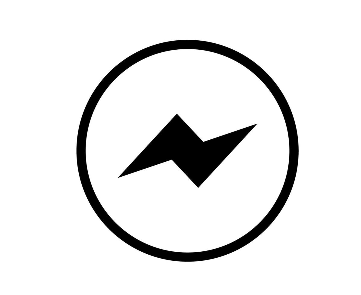 messenger social media icona simbolo disegno vettoriale illustrazione