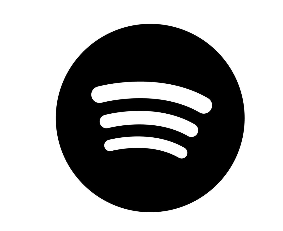 spotify social media icona logo astratto simbolo illustrazione vettoriale