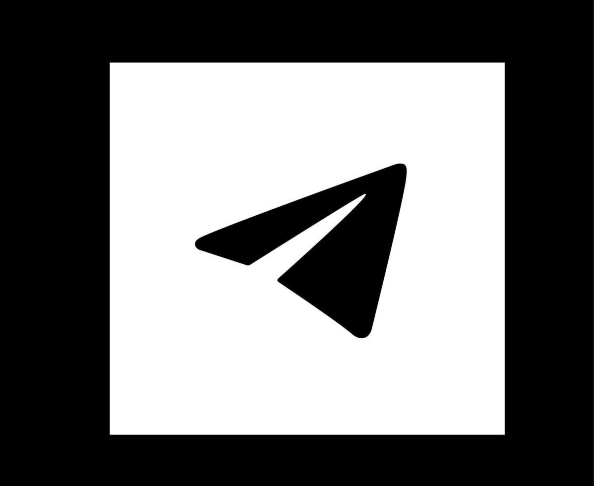 illustrazione vettoriale del design del logo dei social media del telegramma