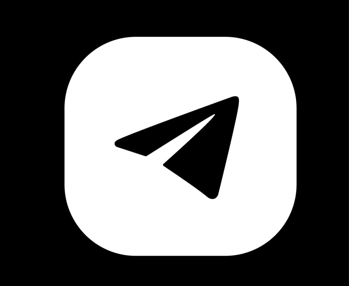 telegramma social media icona simbolo disegno astratto illustrazione vettoriale