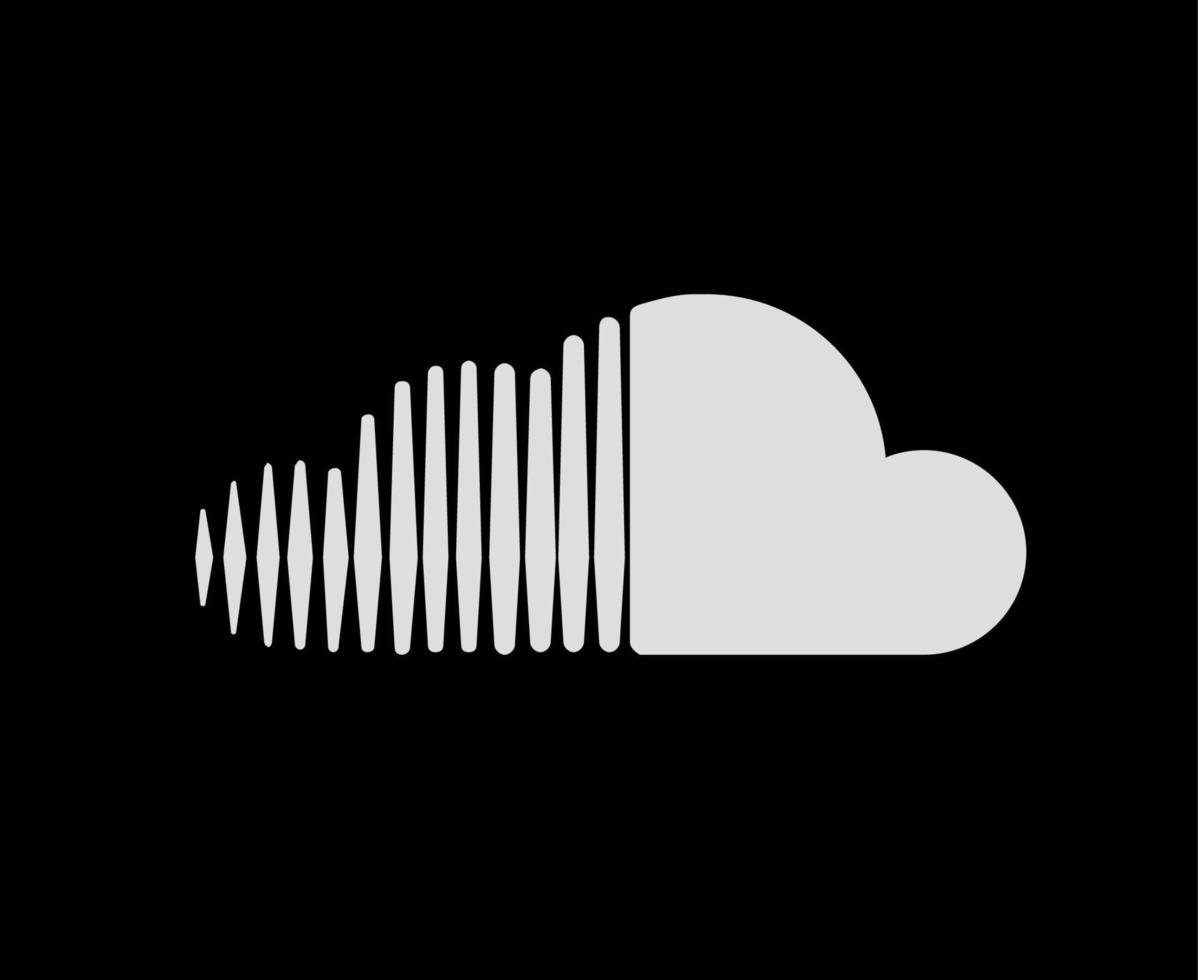 soundcloud social media icona simbolo elemento illustrazione vettoriale