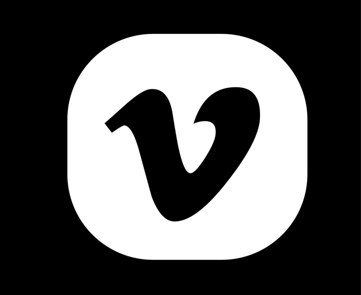 vimeo social media logo astratto simbolo disegno vettoriale illustrazione