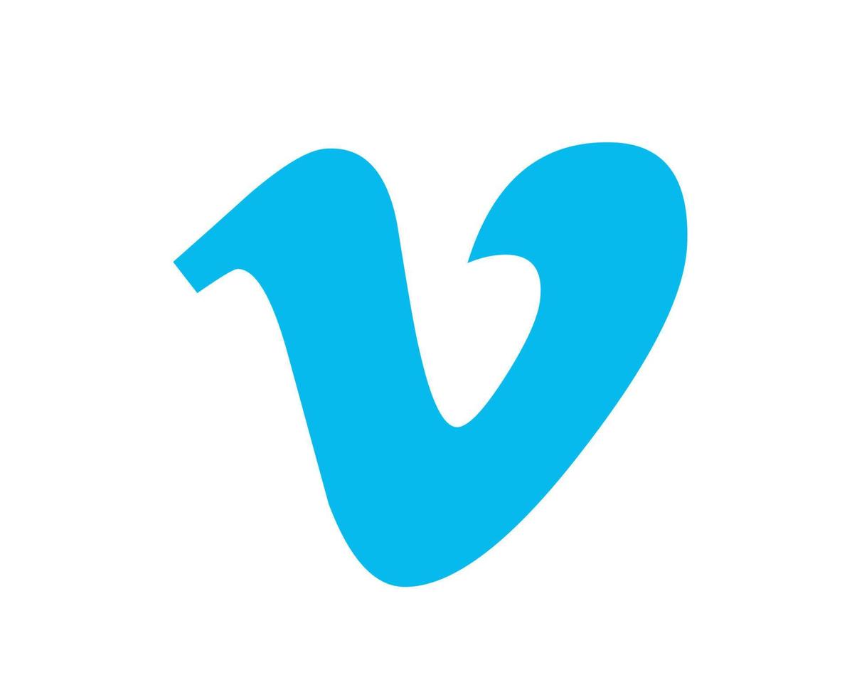 vimeo social media icona logo astratto disegno vettoriale illustrazione