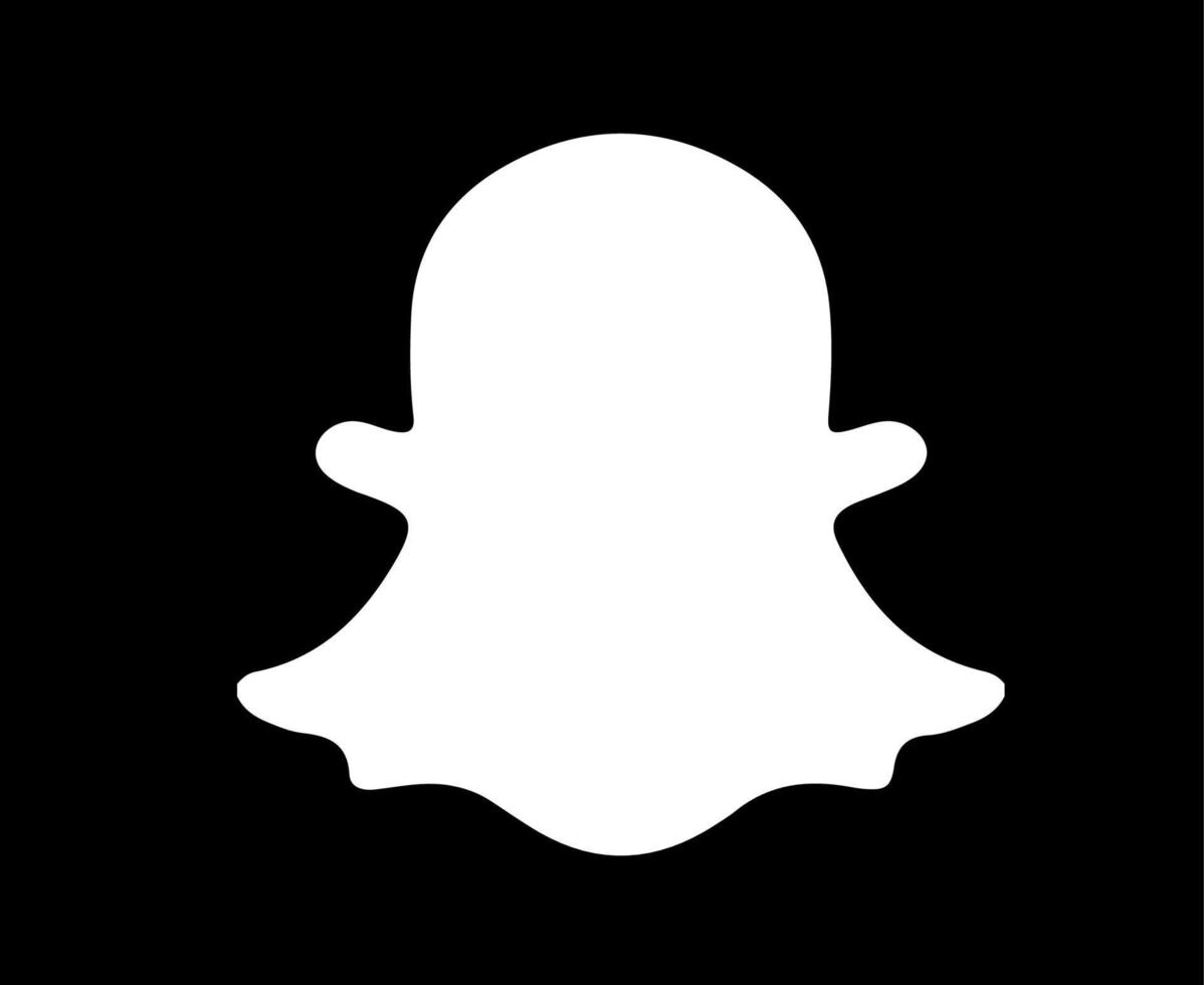 Snapchat social media icona logo astratto simbolo illustrazione vettoriale