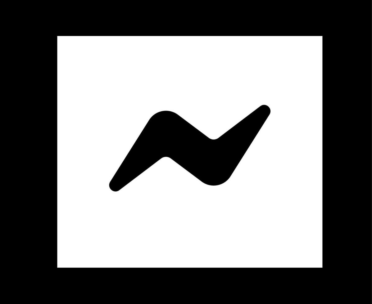 messenger social media icona simbolo design elemento illustrazione vettoriale