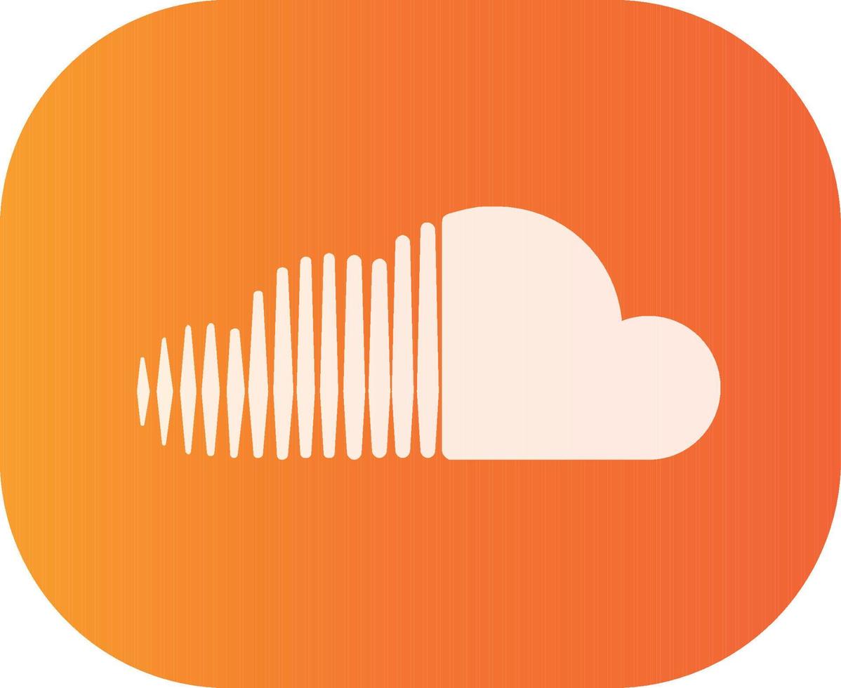 soundcloud social media icona simbolo astratto illustrazione vettoriale