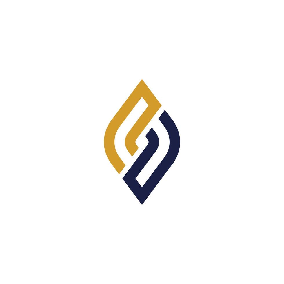 ll o l lettera logo design vettoriale