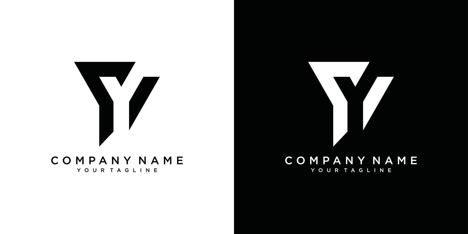 y lettera logo design template vector. vettore