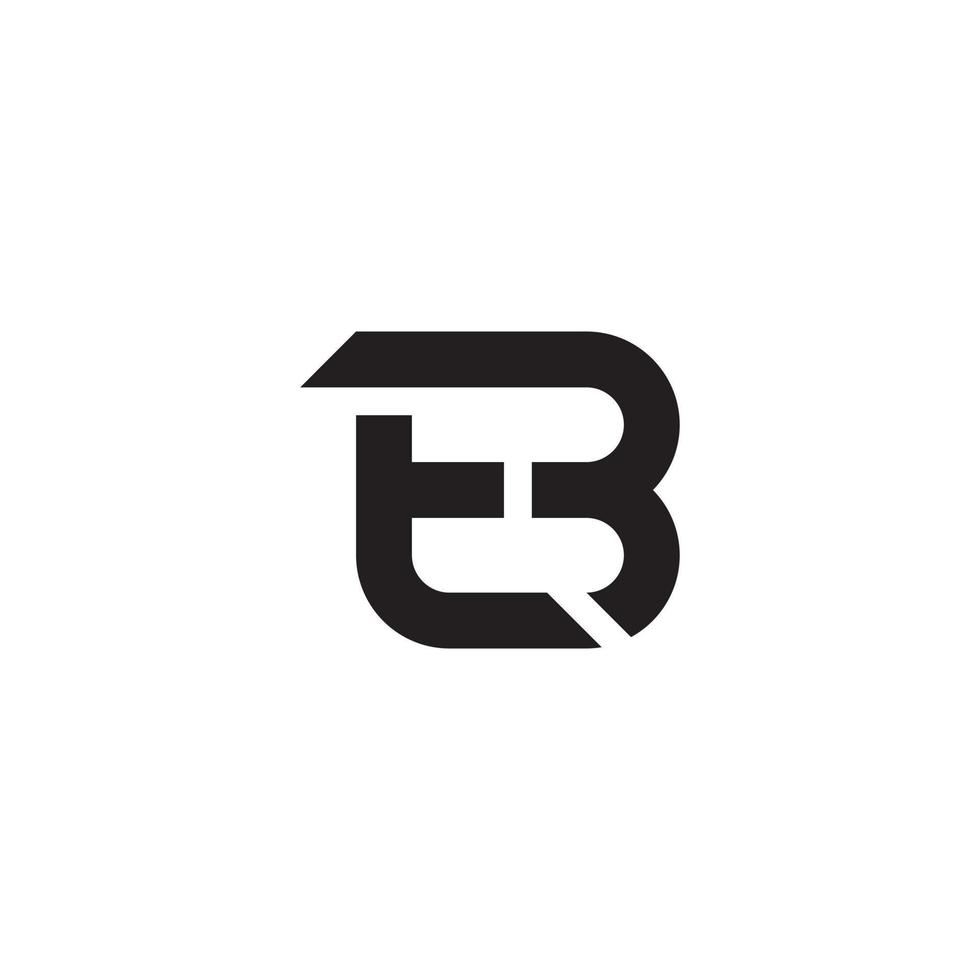 tb o bt vettore di progettazione del logo della lettera iniziale.