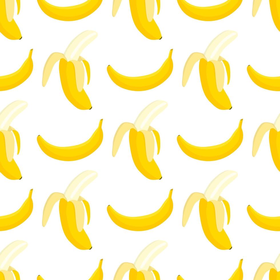 dolce banana vegana frutta vettore piatto senza cuciture