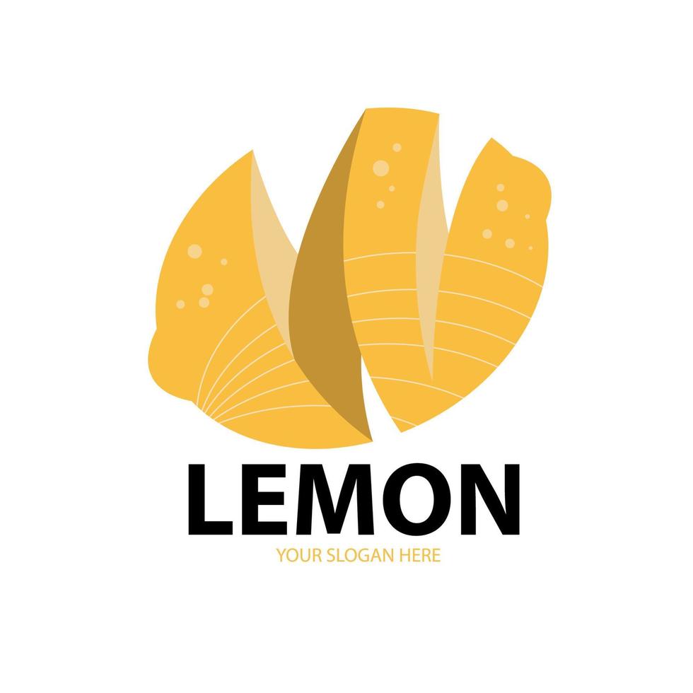 desain logo moderno limone, illustrazione vettoriale