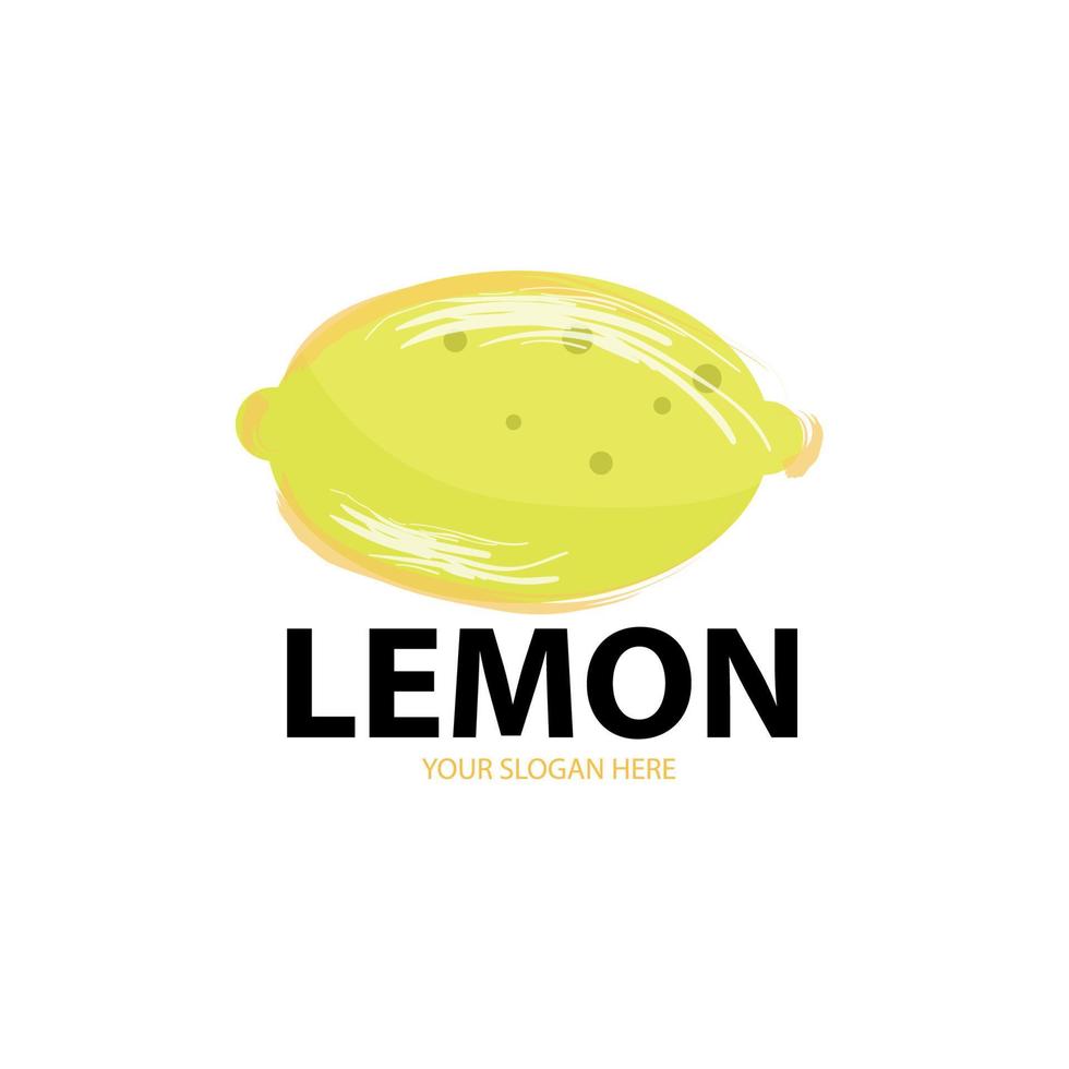 modello di progettazione dell'icona della frutta logo limone aggiungi il tuo tag nel design vettore