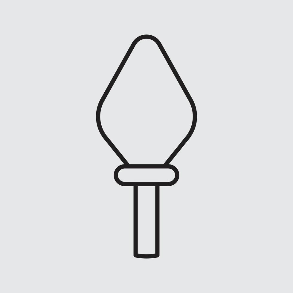 vettore di cucchiaio di cemento per la presentazione dell'icona del simbolo del sito Web