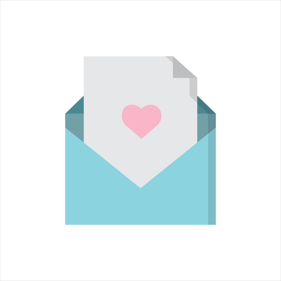 vettore di lettera d'amore per la presentazione dell'icona del simbolo del sito Web