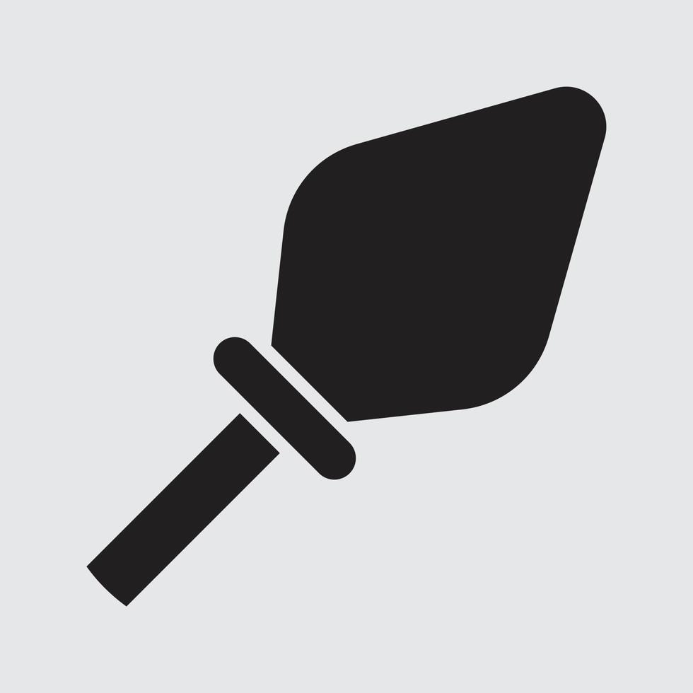 vettore di cucchiaio di cemento per la presentazione dell'icona del simbolo del sito Web