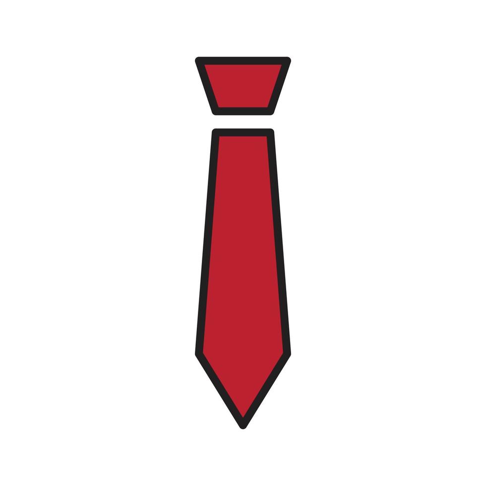 icona vettore cravatta per la presentazione del simbolo del sito Web