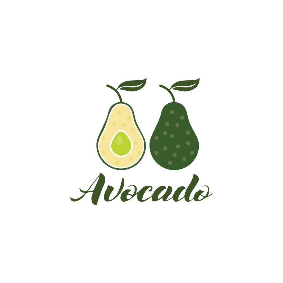 disegno dell'illustrazione dell'icona di vettore di avocado