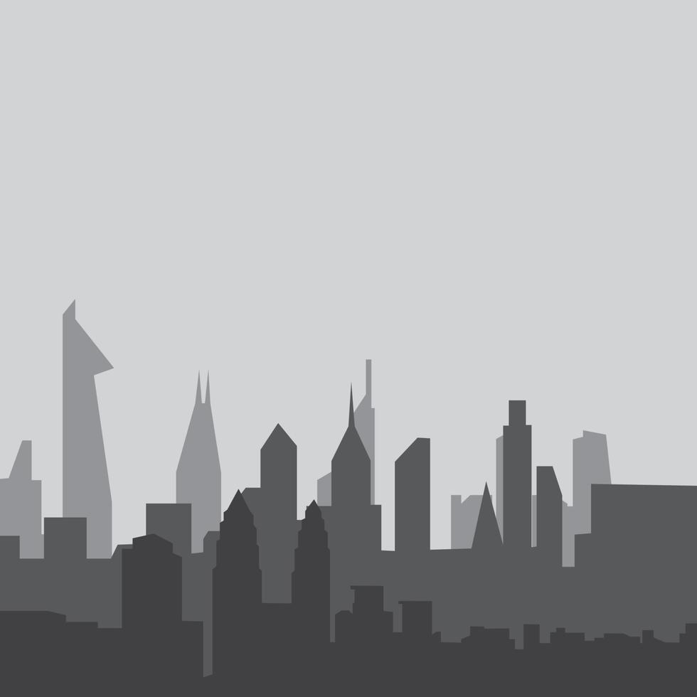 illustrazione vettoriale di sfondo dello skyline della città