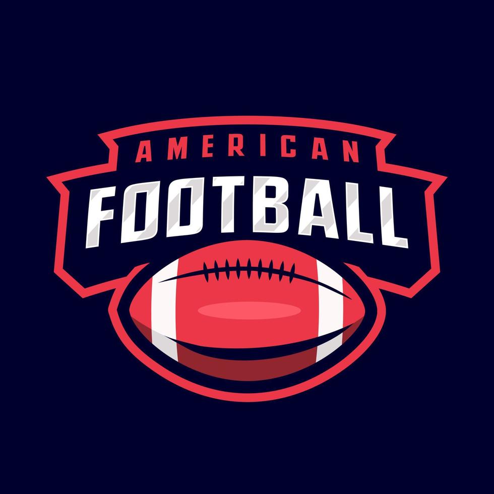 logo di football americano vettore
