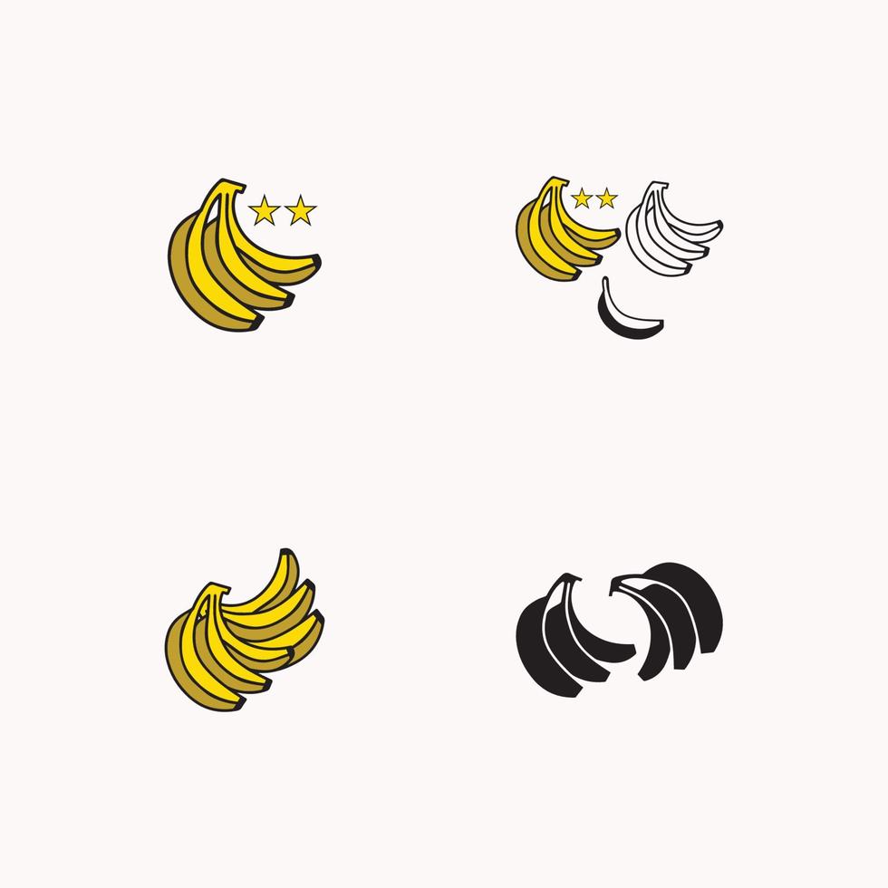 illustrazione vettoriale modello logo banana