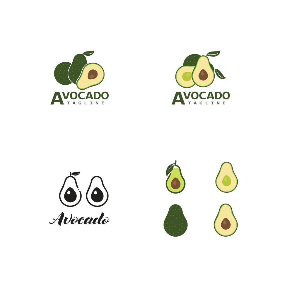 disegno dell'illustrazione dell'icona di vettore di avocado