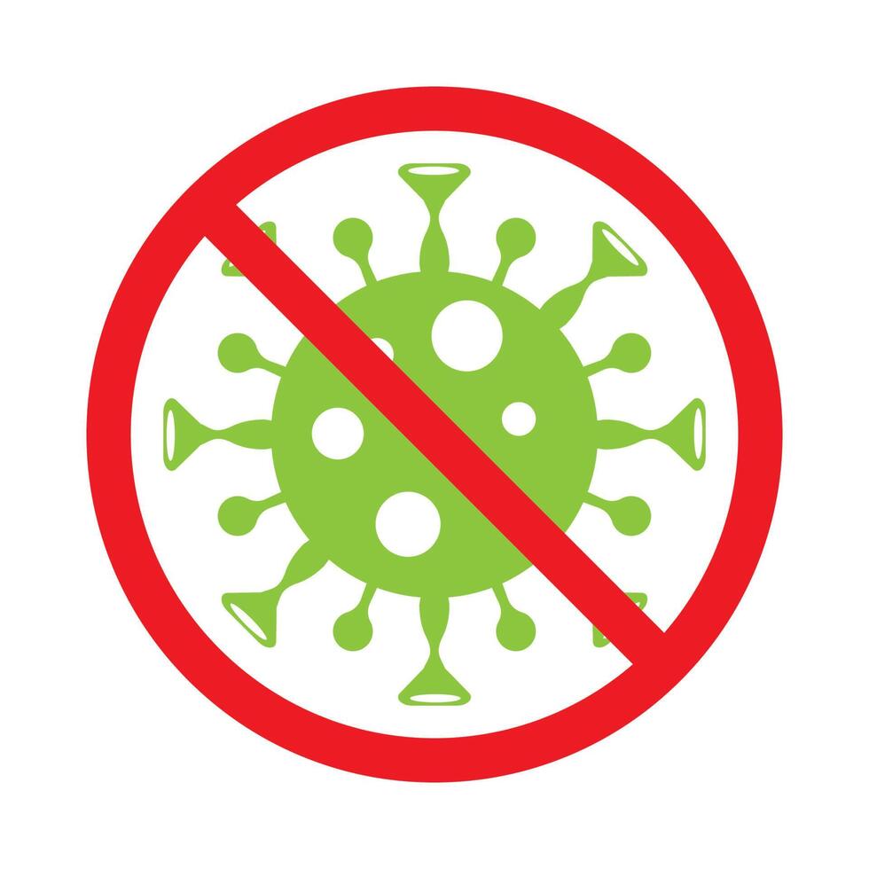 corona virus, illustrazione di prevenzione del virus corona. diffusione globale, concetto di icona per fermare il virus corona vettore