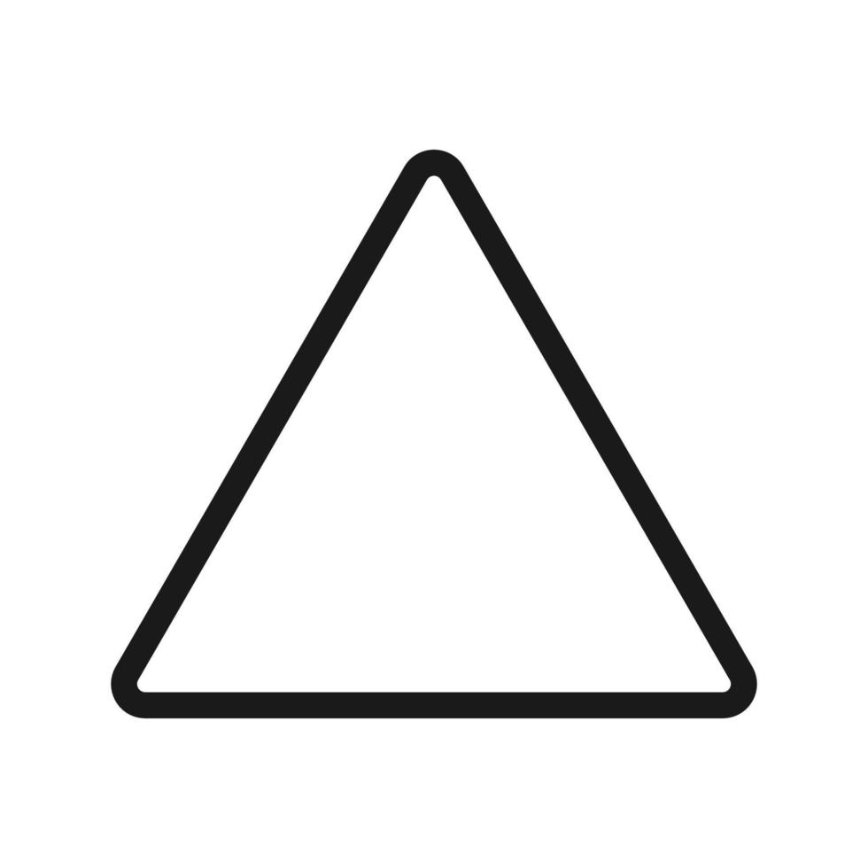icona del triangolo illustrazione vettoriale design piatto nel simbolo del segno di design alla moda
