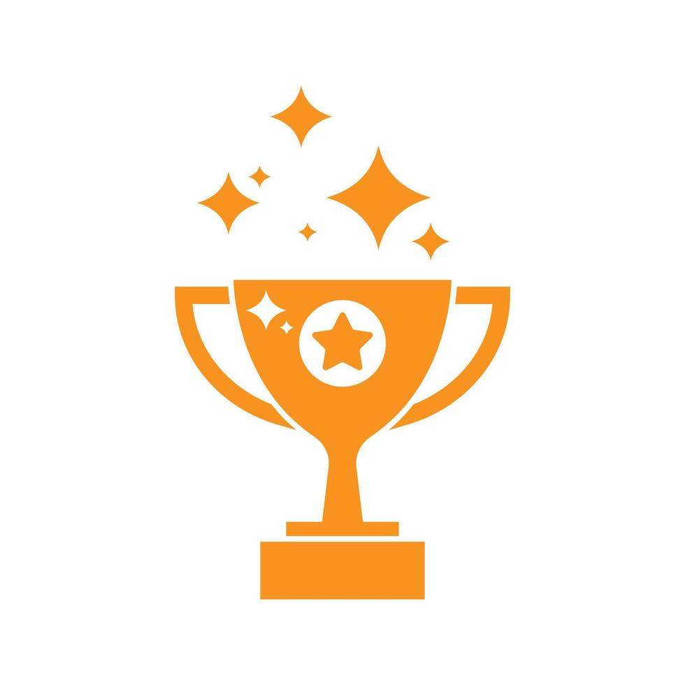 icona del trofeo - illustrazione vettoriale del vincitore del primo premio. colore modificabile isolato su sfondo bianco
