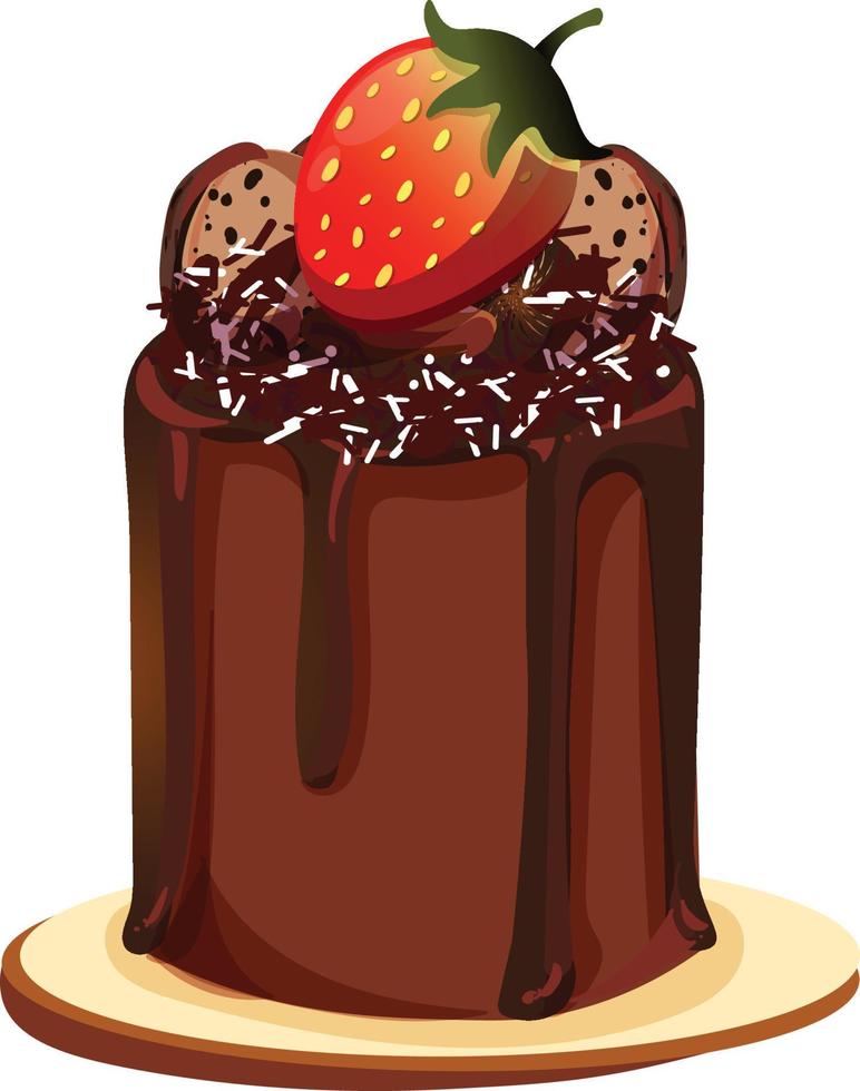 clipart di torta di compleanno dolce vettore