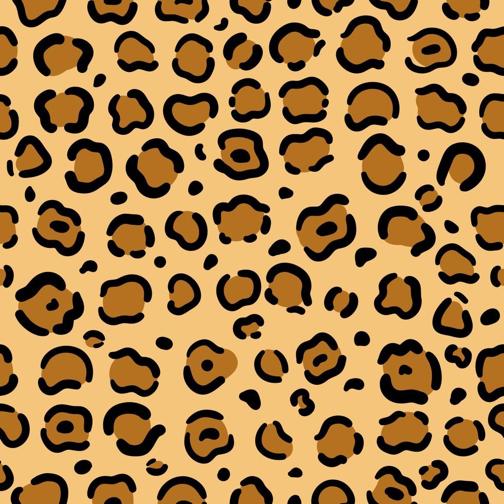 stampa leopardo modello senza cuciture tigre ghepardo giaguaro animale safari pelle stampe macchie texture sfondo colorato vettore