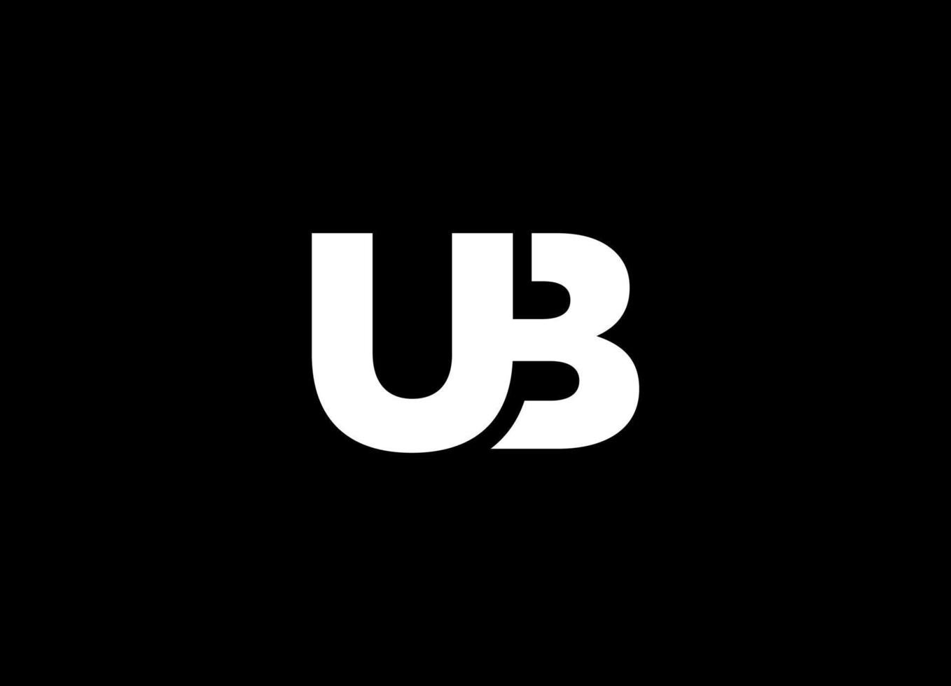 lettera ub logo design vector modello vettoriale gratuito